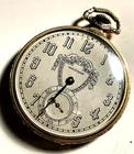 Antique Waltham Pocket Watch 17 Jewel Silver Dial 14K Gold Filled Not Running