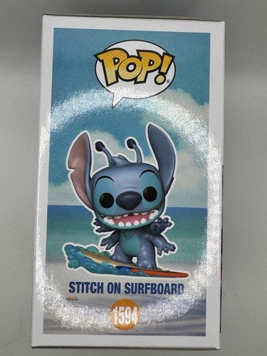 Funko Pop! 2025 SDCC Comic Con Exclusive #1594 Stitch On Surfboard J2 - Afbeelding 4 van 5