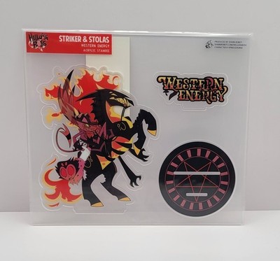 Helluva Boss Western Energy Striker and Stolas Acrylic Standee Vivziepop