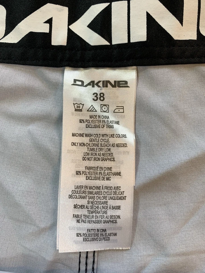 Pantalones Cortos DAKINE para Hombres 38 Negro Azul Rendimiento Elastizados Bolsillos Ligeros Foto 3 de 4