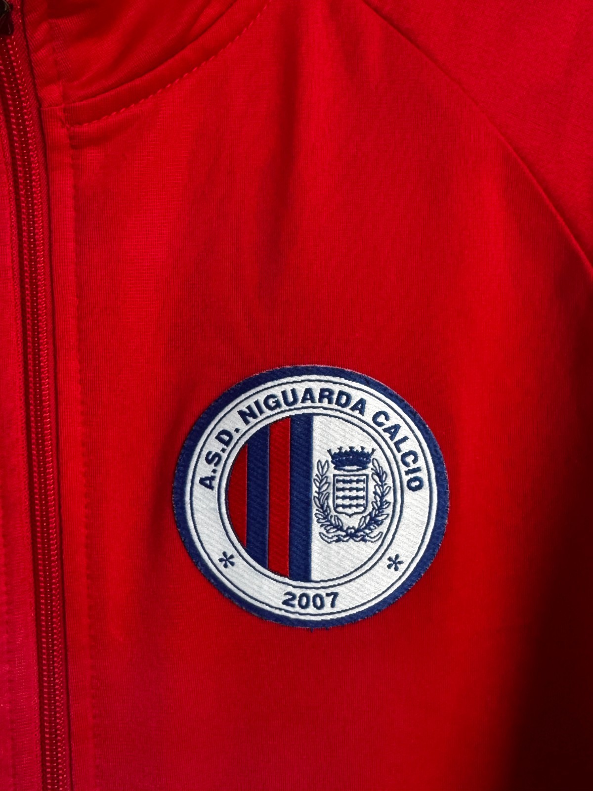 Joma Red A.S.D. Niguarda Calcio Full Zip Training Jacket - Men's Small image 4