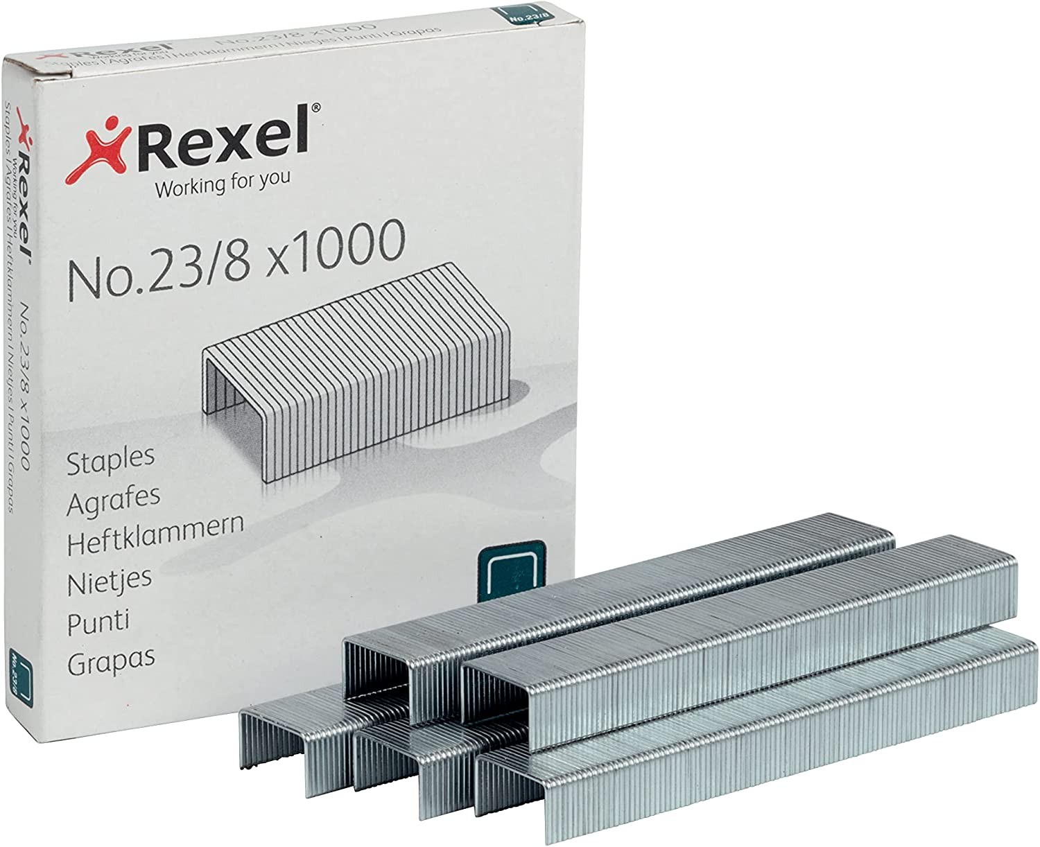Rexel No. 23/8 Staples - Box of 1000 2101054