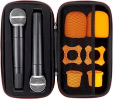 Deluxe Wireless Microphone Case for Dual Systems - Shockproof  Travel-Ready