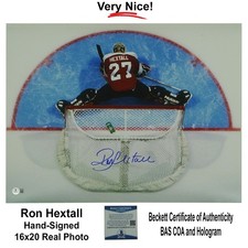 Ron Hextall Philadelphia Flyers Hand-Signed Autographed 16x20 Photo w/ BAS COA