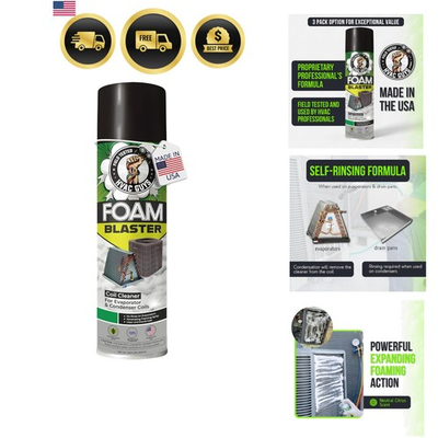 #ad Foam Blaster AC Coil Cleaner Foam Spray HVAC Coil Cleaner for AC Unit Pro... $41.62