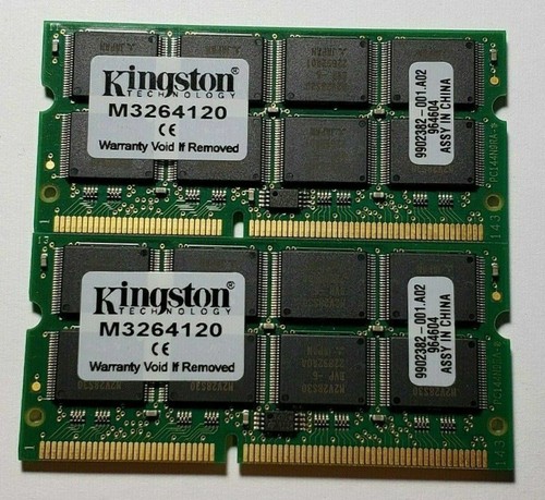 512MB 2pcs 256MB PC133 133Mhz 144pin SDR SDRAM Sodimm Laptop Notebook Ram Memory - Afbeelding 2 van 4