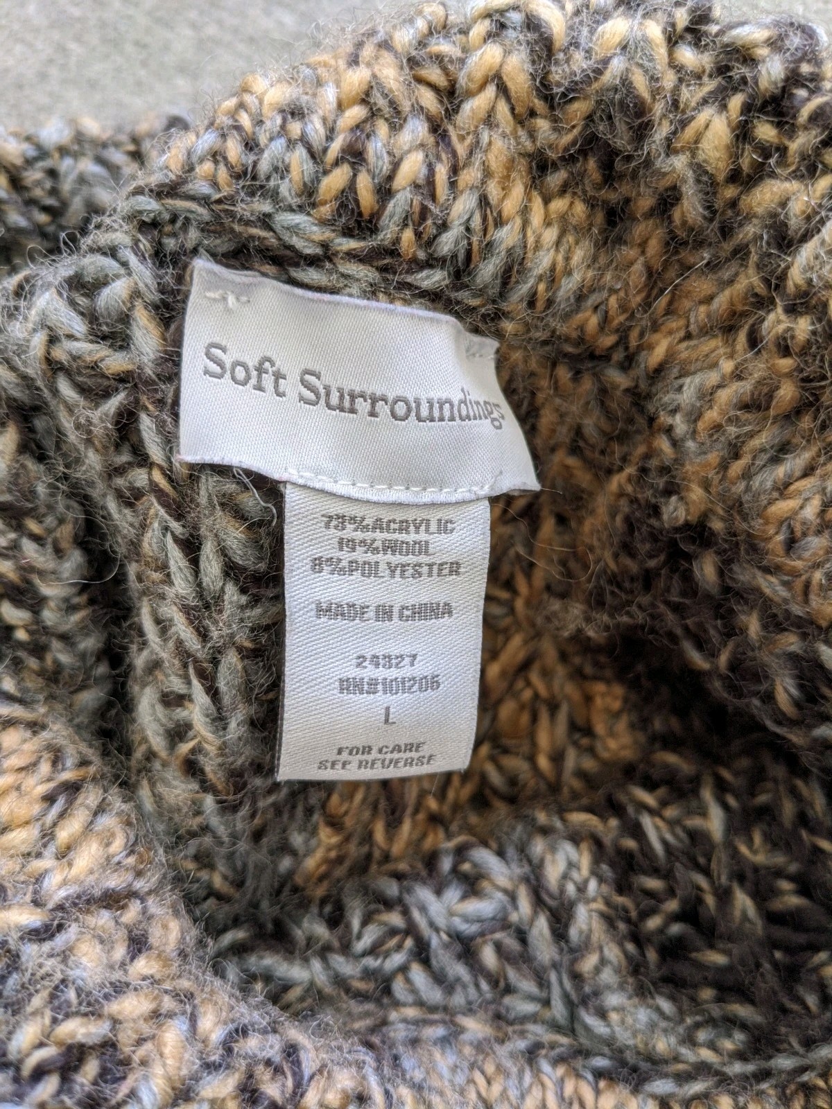 Soft Surrounding Dolman Wool Blend Sweater Womens… - image 2