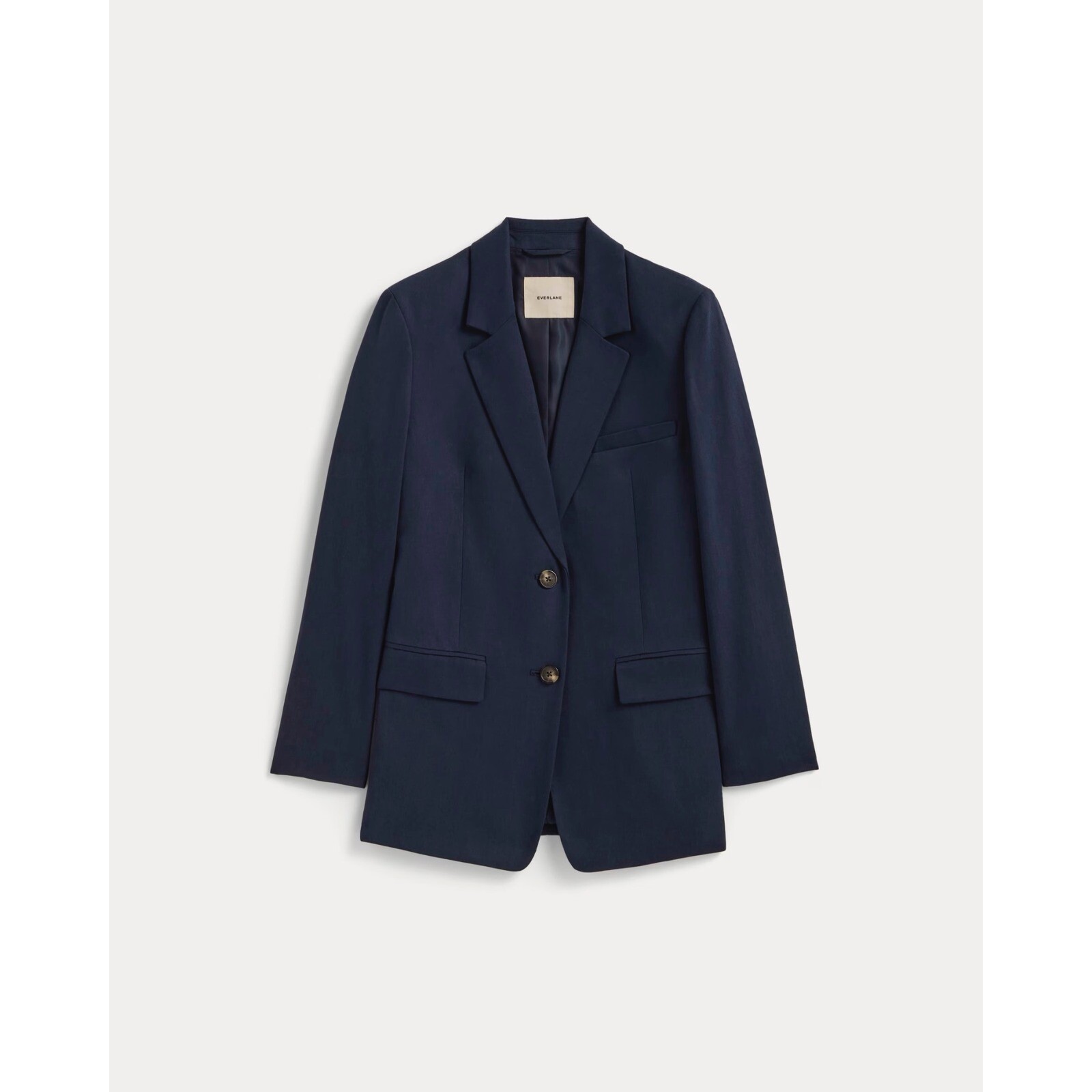 Everlane NWOT The Tencel Oversized Buttersmooth Blazer in Navy Size 10 MSRP $198