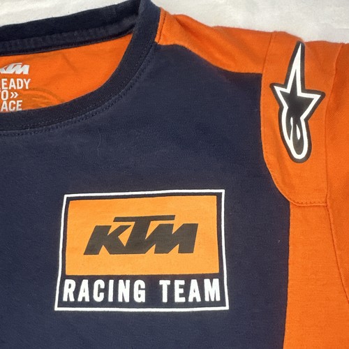 KTM Ready to Race T-Shirt S dunkelblau orange Baumwolle - Bild 2 von 10