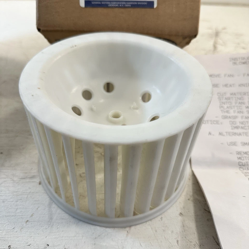 Новый из старых запасов 1984-2002 GM HVAC воздуходувки двигателя крыльчатки вентилятора колеса 52460704 нагреватель A/C - Изображение 3 из 4