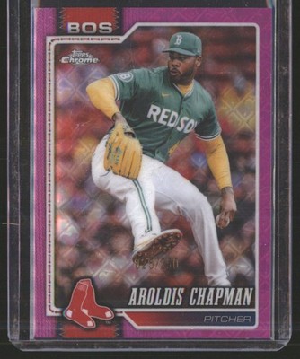 2026 Topps Chrome Logofractor Aroldis Chapman Pink Refractor #/250