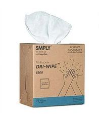 SMPLY S500 Dri-Wipe 176 Wipes Per Box Durable and Reusable