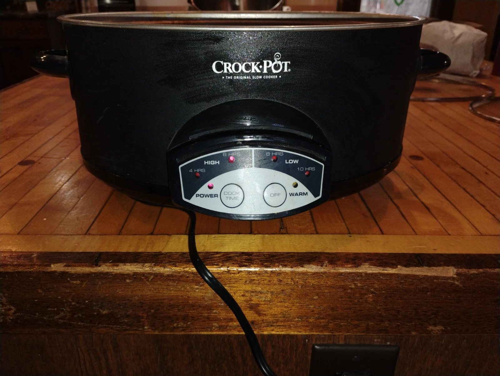 Crock Pot Smart Slow Cooker + TIMER~6 qt Black Model SCVP550 TESTED BASE ONLY