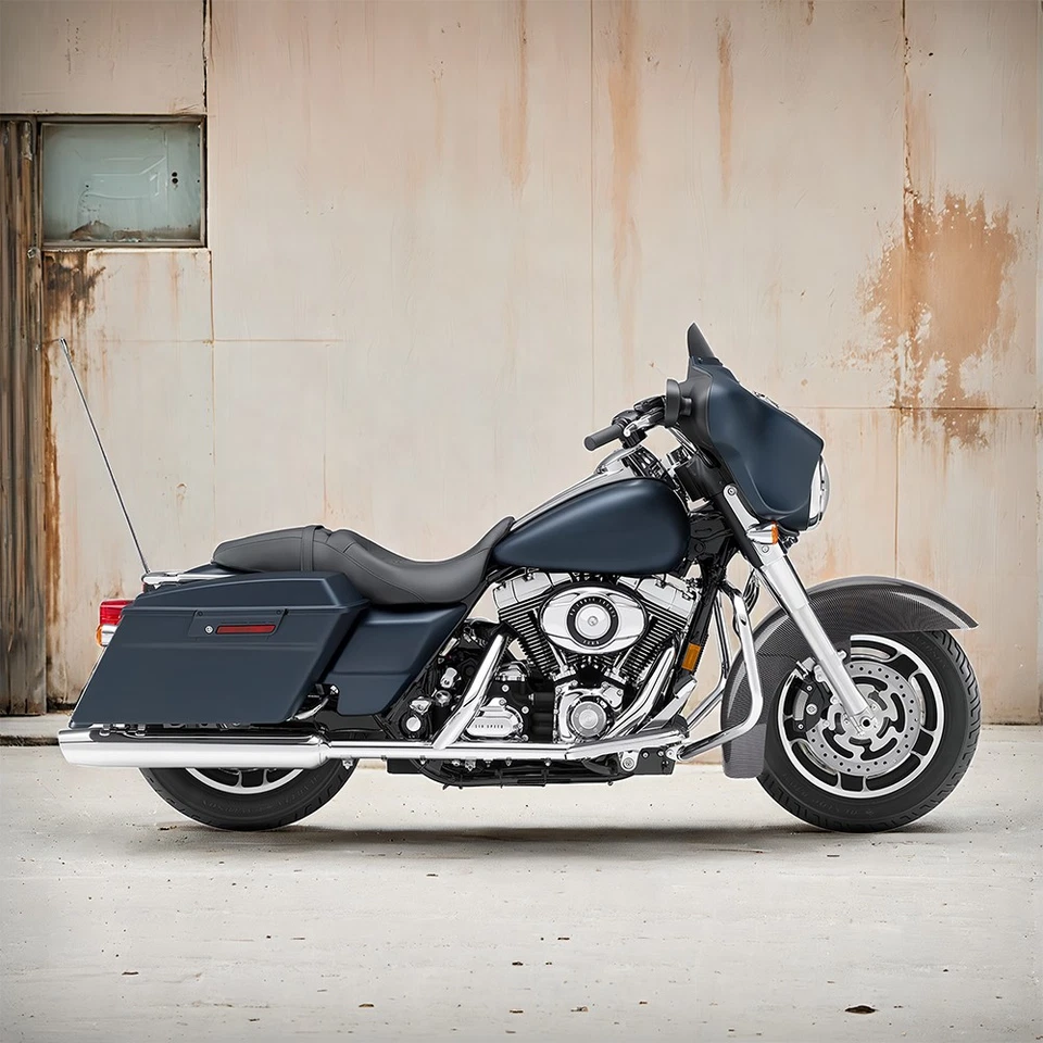 Guardabarros delantero ABS de fibra de carbono para Harley Davidson Street & Road Glide 1989-2013 Foto 4 de 4