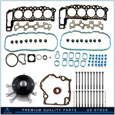 Timing Cover Gasket Head Gasket Bolts Set Water Pump For 02-03 Dodge Dakota 4.7L