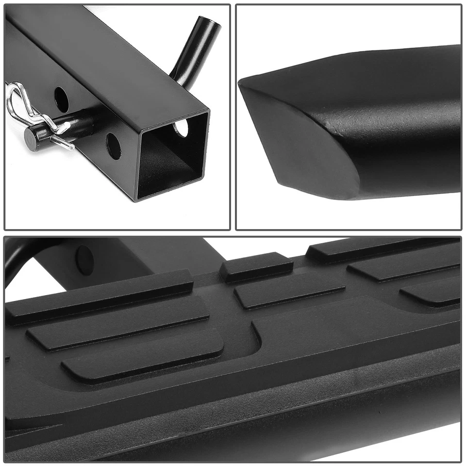 Fit 2" Receiver Truck Bed Heavy Duty Aluminum 3.75"OD Oval Tow Hitch Step Bar - Image 3 of 4