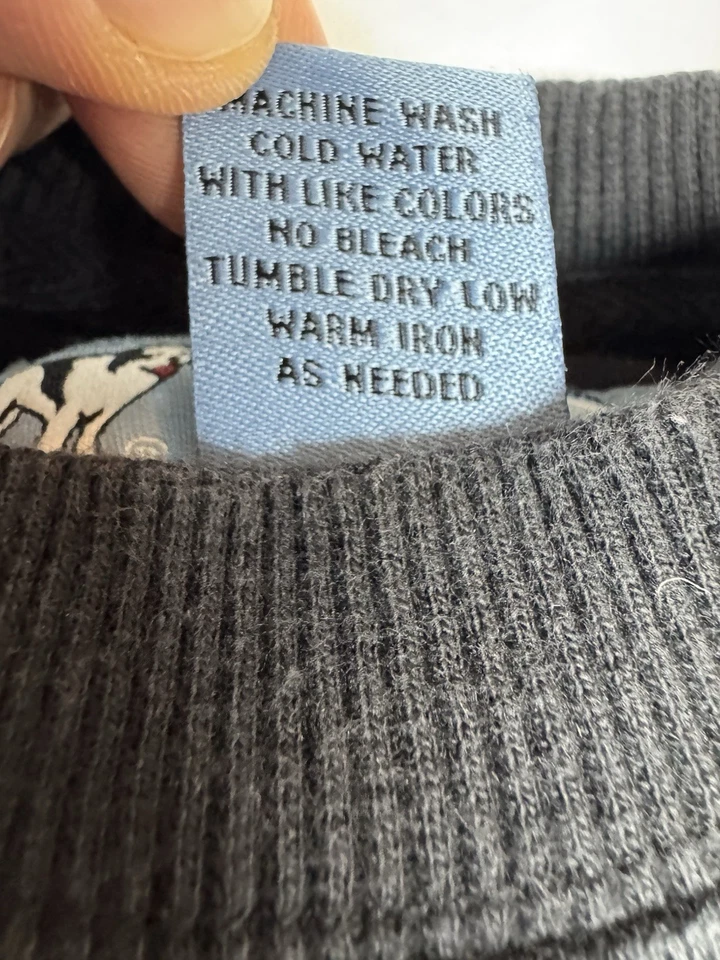 Vtg Big Dogs Bark Pearl Curse Youth 2/3T Spellout Crew Neck Pullover Sweater Y2K - Image 4 of 4