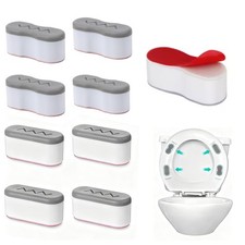 Bidet 4 Piece Universal Non-Slips Toilet Seat Bumpers with Strong Adhesive