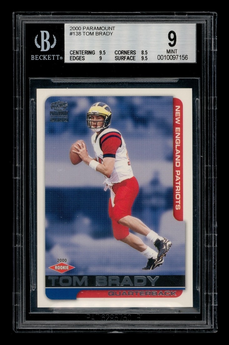 その他 2000 PARAMOUNT #138 TOM BRADY 2000 Paramount: #138 Tom Brady BGS 9 MINT | eBay