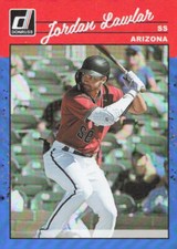 2023 Donruss Baseball Jordan Lawlar #244    Holo Blue Reverse Variation