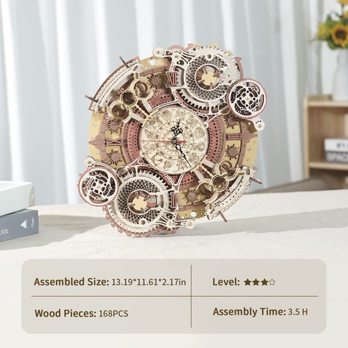 ROKR 3D Wooden Puzzles DIY Jigsaw Model Kit Music Box Buidlding Toys Xmas Gift - Picture 219 of 315