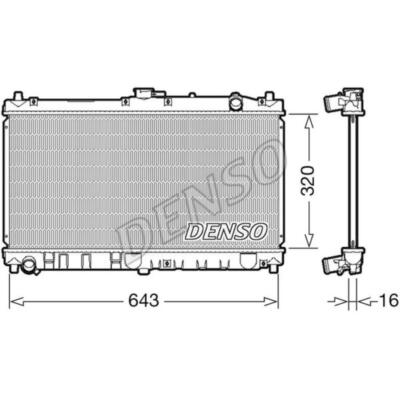 DENSO Radiatore Motore DRM05069 – Raffreddamento Per BMW Serie 3 E46 – Alluminio E Plastica