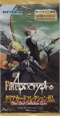 Fate Apocrypha Clear Card Collection Gum Complete Set 55+1 Cards