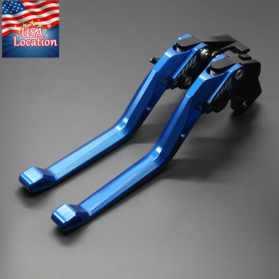 Para Yamaha YZF R3 R25 MT-03 mt03 2015-2025 CNC Palancas de embrague de freno Ajuste Azul Foto 3 de 4