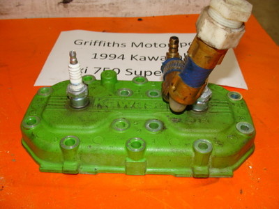 94 KAWASAKI XI 750 93 95 96 SS JET SKI 750SS GREEN CYLINDER HEAD