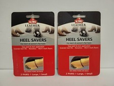 Lot 2 KIWI Heel Savers Men's  Women's Shoes - 1 Large Set  1 Small Set