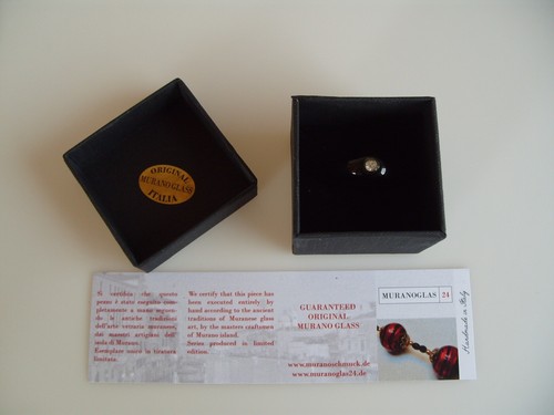 Murano glass Ring original Jewelry UNIQUE Handmade colorful art Ø 18,5 - Picture 8 of 8