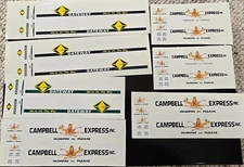 Trucking Decals HO Scale Graphics on Demand variety Set