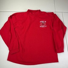 Vintage Logo 7 UNLV Red Long Sleeve Men Adult Size Medium Made In Usa