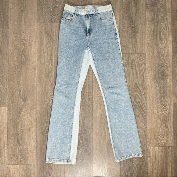 Dynamite Candice Two tone Bootcut Jeans High Rise Waist Denim Size 25