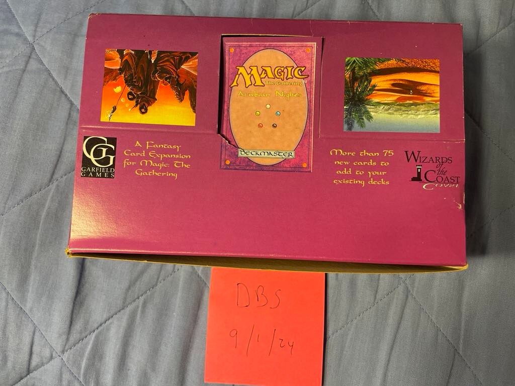MTG Arabian Nights Booster Box (EMPTY) - Vintage MAGIC The