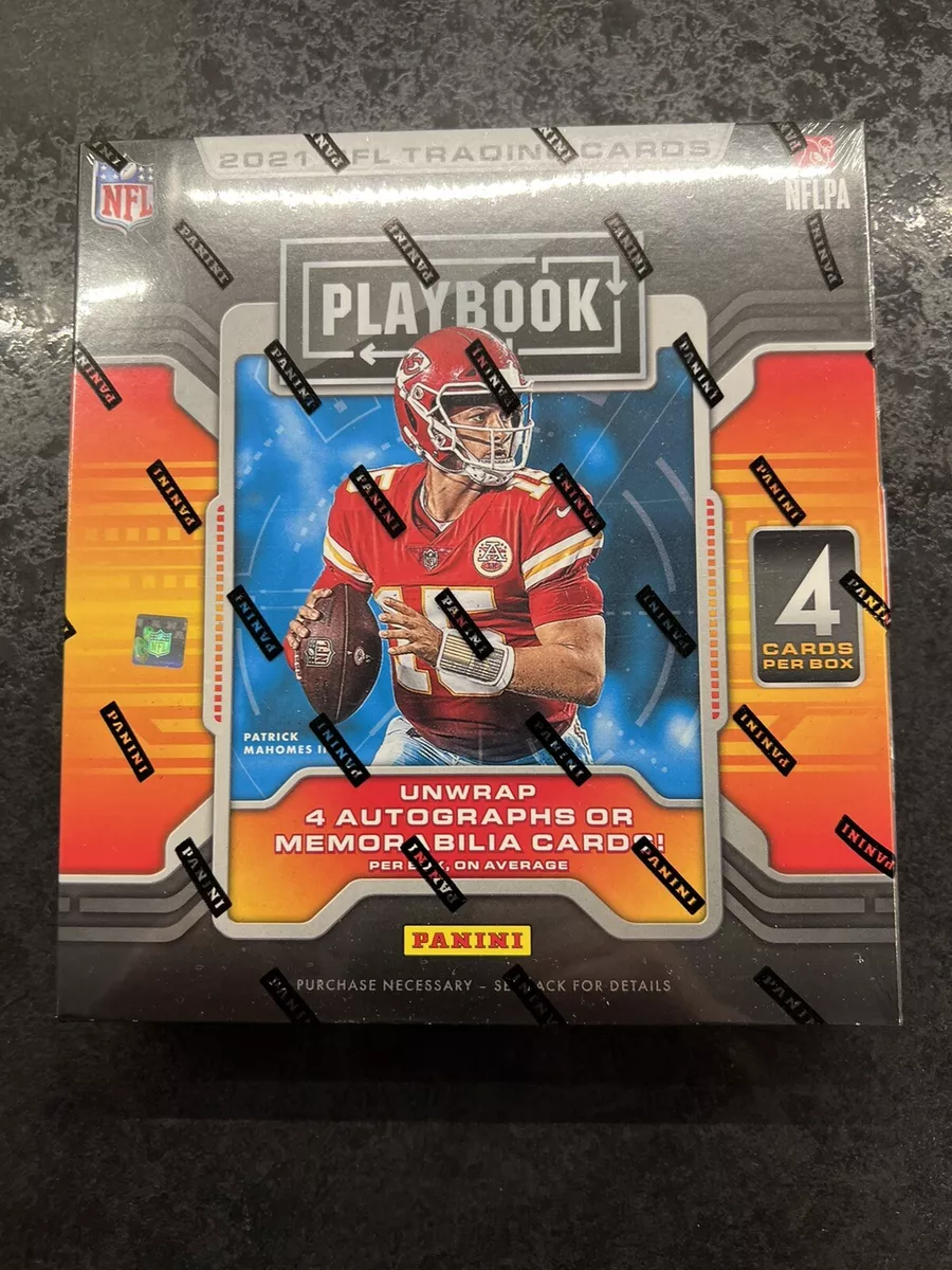 2021 Panini Playbook NFL Hobby Box-4 autographs or Relics