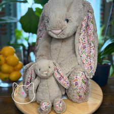 Jellycat HUGE Blossom Beige Bunny ‘Petal’ New NWT BIG Soft Plush RARE Rabbit Toy