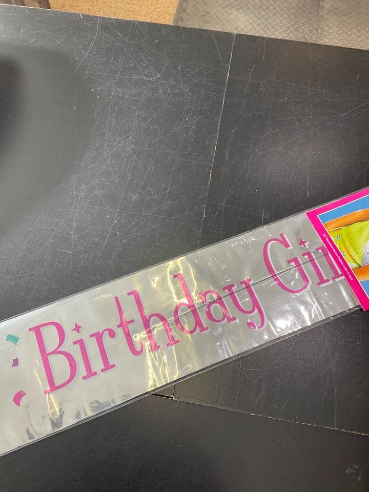 Oaktree 1.588.193,4 cm Birthday Girl foil olografico banner