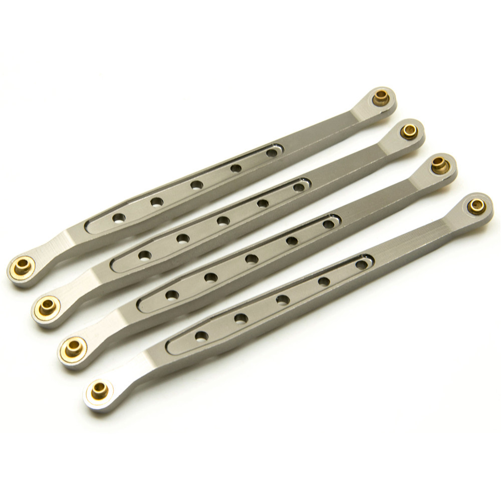 Aluminum Lower & Upper Suspension Link Rod Linkage Set For RC 1/10