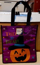 Halloween Treat Bags You Choose Type Material 13" x 12" Or Paper 10 1/2"x6" 274J