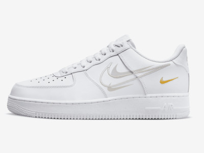Nike Air Force 1 '07 ,, Multi Swoosh'' Größe UK 14 EUR 49,5 (DX2650 100)
