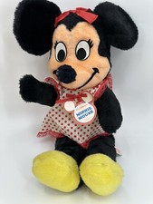 Vintage Walt Disney Characters 24 Minnie Mouse Plush Doll Stuffed New w Tag