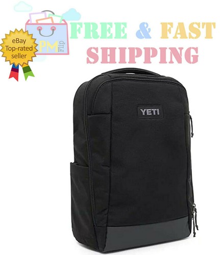 Black Nylon Laptop Backpack Travel 