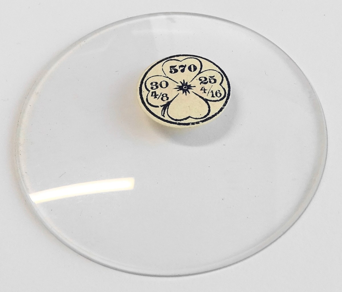 1 VERRE BOMBÉ MONTRE POCHE GOUSSET 20.7 mm