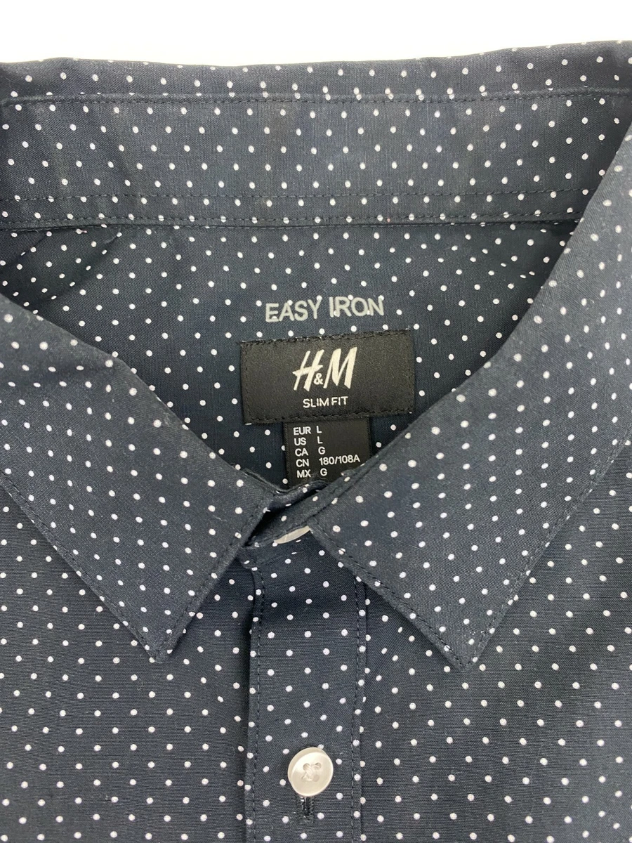 H and m easy iron shirt cheap