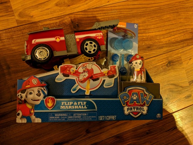 paw patrol marshall flip & fly transforming vehicle