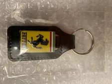 Ferrari OEM Badge Leather Keychain 348 355 360 308 328 430 Testarossa Mondial