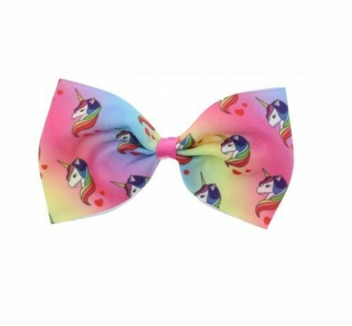 9" HAIR RIBBON BOWS Baby Girls kids Alligator Hair Bow Clips School Fashion Lot - Picture 6 of 10