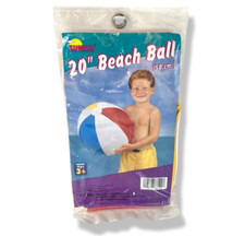 1997 Inflatable Beach Ball 20" Vintage SUNCO NEW and Sealed