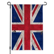 Rustic Distressed United Kingdom British Flag Garden Yard Flag
